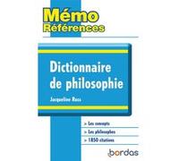 Mémo Références - Jacqueline Russ - Dictionnaire de Philosophie