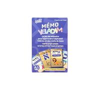 Mémo Yéladim - Jeu de Cartes pour Enfants - Jeu de mémoire pour Apprendre l'alphabet hébreu et des Mots de Base