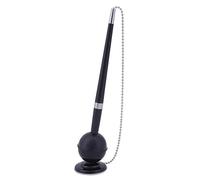 memobe Amex Elegance Stylo à bille, avec chaîne en métal, avec chaîne sécurisée, accessoire de bureau moderne, support autocollant, pour réception, bureau de poste