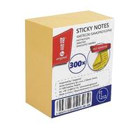 MEMOBE Lot de 300 notes autocollantes - Notes autocollantes - Réutilisables - 40 x 50 mm - Jaune