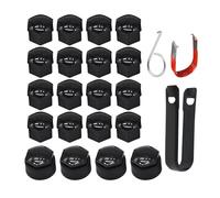 MEMOFYND 1 jeu de cache-écrous de roue de voiture de 17 mm, outil pour enlever les écrous de roue, convient à la plupart des accessoires de voiture (noir)