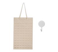 MEMOFYND 1 Porte-Bijoux Pour Boucles D'oreilles Avec 1 Crochet Adhésif Blanc, Boîte De Rangement Pour Boucles D'oreilles, Boîte De Rangement Pour Bijoux Suspendue, Présentoir Pour Boucles D'oreilles
