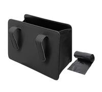 MEMOFYND 1 poubelle de voiture avec 1 sac poubelle, anti-fuite, portable, pliable (noir)