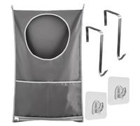 MEMOFYND 1 sac de rangement suspendu avec crochets, panier à linge de grande capacité, sac de rangement pour vêtements sales, adapté pour un usage domestique et en voyage