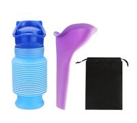 MEMOFYND 1 urinoir portable avec 1 entonnoir, 1 sac de rangement, bouteille d'urine télescopique, urinoir d'urgence anti-fuite pour hommes et femmes, toilettes portables