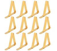MEMOFYND 12 Pinces à Nappe Dorées, Pinces à Nappe, Pinces à Nappe De 4,5 Cm, Extérieure Clips De Fixation Nappe, Pince pour Nappe De Table Exterieur.