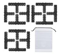 MEMOFYND Connecteur de tuyau 3 voies en 12 pièces avec sac à cordon transparent en 1 pièce, connecteurs de tuyau, connecteurs en T, accessoires de système d'irrigation, convient pour les terres