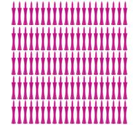 MEMOFYND Lot de 100 tees de golf en plastique rose de 57 mm - Long château - Clous en forme de roue de golf - Clous en forme de boule - Durable - Non toxique - Réutilisable