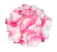 MEMOFYND Lot de 1000 pétales de rose artificiels roses et blancs pour une atmosphère romantique, convient pour mariage, Saint-Valentin, anniversaire