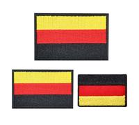 MEMOFYND Lot de 12 patchs de drapeau allemand, patch de bricolage, patch de conditionnement de vêtements, drapeau national, subvention de broderie de drapeau militaire, joint de bras de drapeau