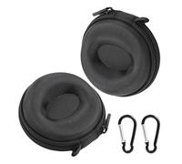 MEMOFYND Lot de 2 Boîtes de Voyage pour Montres avec Mousquetons - Rangement et Support pour Homme - Étui de Protection - Noir