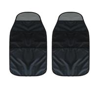 MEMOFYND Lot de 2 coussins de protection de dossier, protection de dossier pour voiture pour enfants, organiseur de siège de voiture, convient pour les sièges réglables en hauteur (noir)