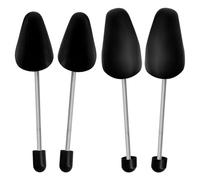 MEMOFYND Lot de 2 paires d'embauchoirs à chaussures réglables pratiques pour homme et femme - Plusieurs tailles - Noir, Noir , 33 x 8,8 x 14,4 cm , 28 x 7,2 x 10,6 cm