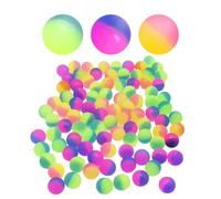 MEMOFYND Lot de 25 balles élastiques colorées en caoutchouc givré pour enfants, convient pour les cadeaux d'anniversaire, les prix de salle de classe, les accessoires de jeu (3 styles, 25 mm)