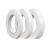 MEMOFYND Lot de 3 rouleaux de ruban adhésif double face de 10 m - Multi-usages - Accessoire stationnaire pour photos, papier peint, scrapbooking, fabrication de cartes et bricolage (0,5/0,8/1,5 cm de