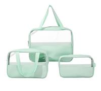 MEMOFYND Lot de 3 trousses de toilette, sac à linge, trousses de toilette transparentes et imperméables pour voyage et maquillage