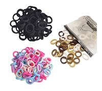 MEMOFYND - Lot de 300 élastiques à cheveux colorés pour bébé - En coton - Accessoires de cheveux pour enfants - Convient pour les filles et les jeunes enfants