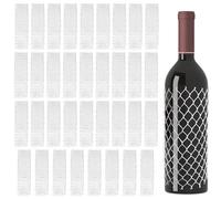 MEMOFYND Lot de 35 filets de protection pour bouteille de vin, anti-bosses, anti-rayures, filet de protection élastique, protection contre les chocs pour bouteille de vin, filets d'emballage de