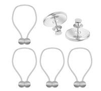 MEMOFYND Lot de 4 cravates magnétiques pour rideaux, embrasses de rideaux magnétiques, cordes de fixation pour rideaux, sangles de rideau, clips de rideau, cordons de boucle de rideau magnétiques