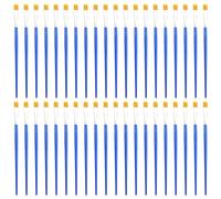 MEMOFYND Lot de 40 brosses à tige bleue en nylon pour travaux manuels, plans et détails, adaptées aux enfants et à la peinture débutante
