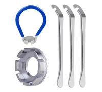 MEMOFYND Lot de 5 clés à rayons de vélo - Outil à rayons de vélo - Clé à 8 trous avec démonte-pneu - Convient pour la plupart des réglages de rayons de vélo