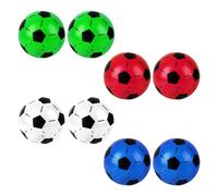 MEMOFYND Lot de 8 balles de football gonflables en cuir élastique pour enfants - Convient pour la plage d'été, les jeux de sport, les accessoires de fête (25 cm)