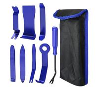 MEMOFYND Lot de 8 outils pour enlever les panneaux de voiture avec 1 sac de rangement - Outil de démontage de garnitures en plastique