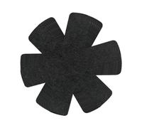 MEMOFYND Lot de 8 protections de poêle (diamètre 38 cm), coussinets d'isolation thermique, protection pour tasses et poêles, tapis en feutre résistant aux hautes températures, taille réglable (noir)