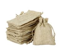 MEMOFYND Sacs en confettis de jute de 100 pièces, sacs cadeaux de jute, sacs de confettis de mariage, sacs de bonbons de jute portables, petits sacs de jute