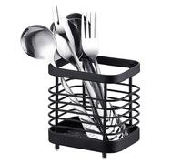 MEMOFYND Support à Couverts en Acier Inoxydable - Égouttoir et Rangement pour Ustensiles de Cuisine - Nettoyeur d'Évier - Convient pour les Cuisines