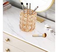 Mémoire cosmétique Organiseur Pinceau Mémoire Porte-stylo pour le stockage des pinceaux cosmétiques (Golden)