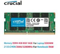 Mémoire Crucial pour ordinateur portable, RAM DDR4 16 Go 8 Go 4 Go 2133 2400 2666 3200 MHz SODIMM PC4-17000 19200 21300 25600 pour INTEL et AMD