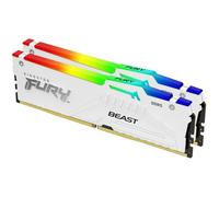 Mémoire DDR5 - KINGSTON - FURY Beast White RGB EXPO - 32 Go (2 x 16 Go) - 6000 Mhz - CL30