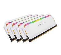 Mémoire de Bureau Corsair Dominator Platinum RGB 32 Go (4x8 Go) DDR4 3200 (PC4-25600) C16 1,35 V - Blanc