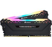 CORSAIR Vengeance RGB PRO - DDR4 - kit - 32 Go: 2 x 16 Go - DIMM 288 broches - 3200 MHz / PC4-25600 - CL16 - 1.35 V - mémoire sans tampon - non ECC - noir