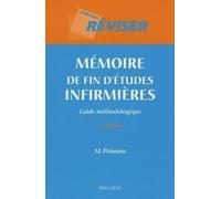 memoire de fin d'etudes infirmieres. guide de methodologie, 5e ed.