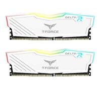 Mémoire de jeu DDR4 TEAMGROUP Team T-Force Delta RGB, 2 x 8 Go, 3600 MHz, 288 broches DIMM, Blanc