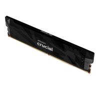 Mémoire gamer - CRUCIAL Pro OC - CP16G64C32U5B - 16 Go DDR5-6400 UDIMM - CL32 avec dissipateur thermique - Noir