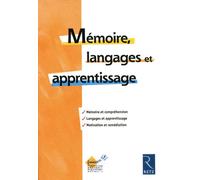 Mémoire, langages et apprentissage - Collectif - Retz Eds - broché - Guide