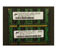 Mémoire pour ordinateur portable 4 Go 2x2 Go 2Rx8 non ECC DDR2 PC2-5300S MT16HTF25664HY-667E1