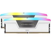 CORSAIR Vengeance RGB DDR5 RAM 32Go (2x16Go) 6000MHz CL30-36-36-76 1.4V AMD Expo & Intel XMP Mémoire pour Ordinateur de Bureau - Blanc (CMH32GX5M2B6000Z30W)