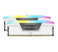 CORSAIR Vengeance RGB DDR5 RAM 32Go (2x16Go) 6000MHz CL30-36-36-76 1.4V AMD Expo & Intel XMP Mémoire pour Ordinateur de Bureau - Blanc (CMH32GX5M2B6000Z30W)