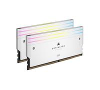 Mémoire RAM - CORSAIR - Dominator Titanium RGB DDR5 - 32GB 2x16GB DIMM - 6400MT/s - Intel XMP 3.0 - 1.40V - Blanc