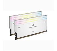 Mémoire RAM - CORSAIR - Dominator Titanium RGB DDR5 - 32GB 2x16GB DIMM - 6600MT/s - Intel XMP 3.0 - 1.40V - Blanc