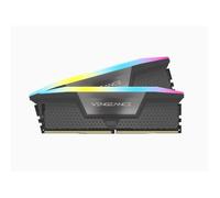 Mémoire RAM - CORSAIR - Vengeance RGB DDR5 - 32GB 2x16GB DIMM - 5200 MHz - 1,25V - Gris (CMH32GX5M2B5200Z40K)