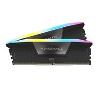 Mémoire RAM - CORSAIR - Vengeance RGB DDR5 - 32GB 2x16GB DIMM - 6000MT/s - Intel XMP - 1.40V - Noir (CMH32GX5M2E6000C36)