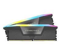 Mémoire RAM - CORSAIR - Vengeance RGB DDR5 RAM 32Go (2x16Go) 6000MHz CL36 AMD Expo Compatible iCUE - Gris (CMH32GX5M2E6000Z36)