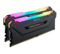 Mémoire RAM - CORSAIR - Vengeance RGB Pro DDR4 - 16GB 2x8GB DIMM - 3200 MHz - 1.35V - Noir (CMW16GX4M2C3200C)