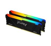 Mémoire RAM DDR4 64GB - KINGSTON - FURY Beast RGB - 3600 MHz - Kit double canal - Noir