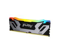 Kingston FURY Renegade DDR5 RGB Argent/Noir XMP 24Go 8400MT/s CL40 CUDIMM Mémoire pour PC de Gamer Module Simple - KF584CU40RSA-24